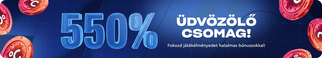 550%-os üdvözlő csomag